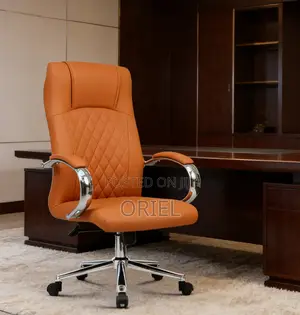 Office Chair : Orange Leather Office Chair