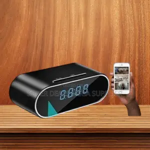 IOS Support Ultra HD WiFi Alarm Table Clock Hidden Spy Camera