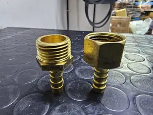 Brass Gas (Barb Hose) Connector Male,female