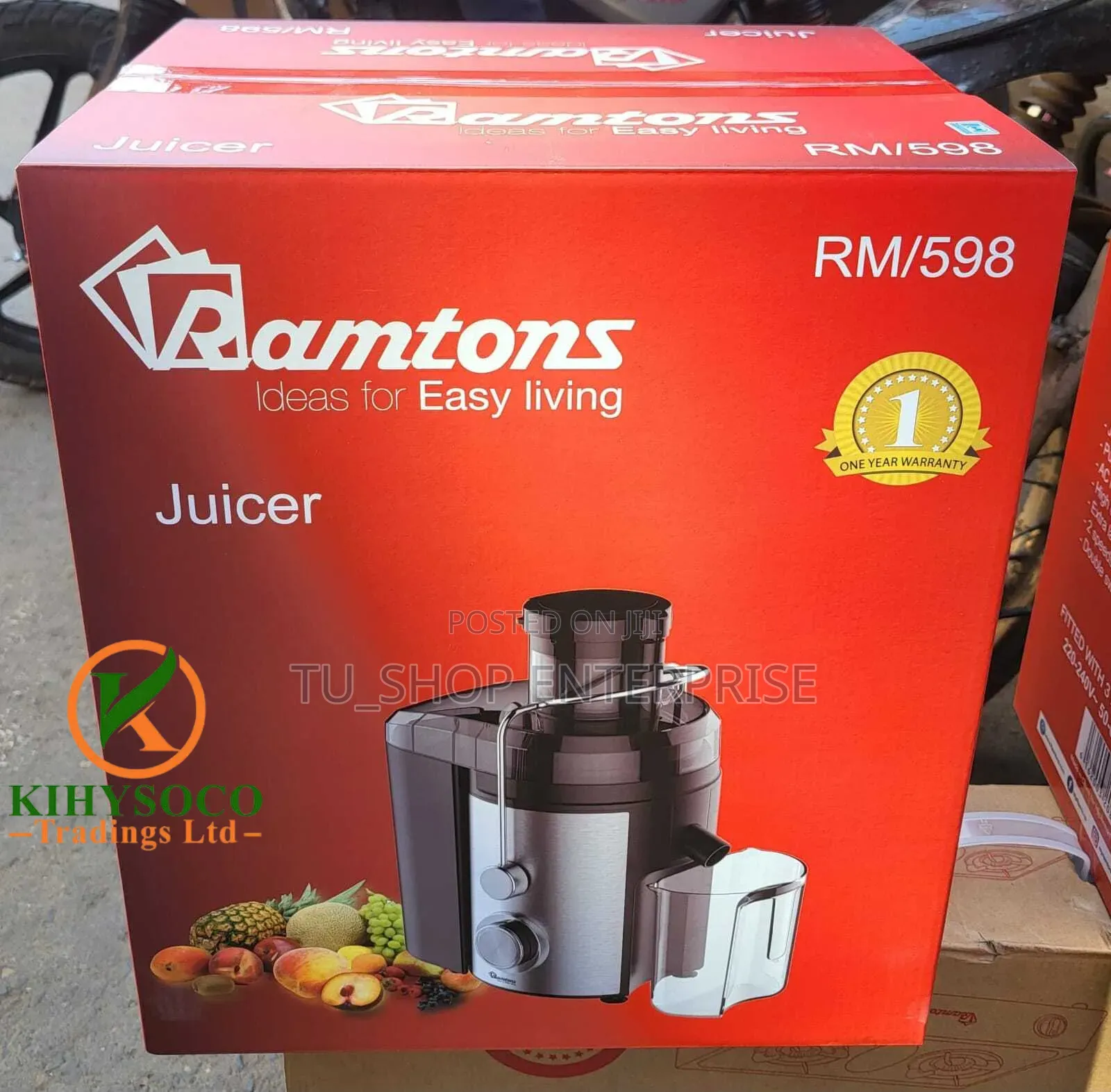 Ramtons Commercial Juicer – Heavy Duty High-Speed Juice Extractor