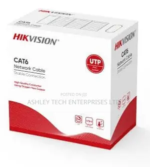 ^Hikvision Cat6 Pure Copper Lan Cable 305m Roll