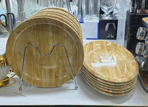 Wooden Print Melamine Tray or Platter 12 Inch