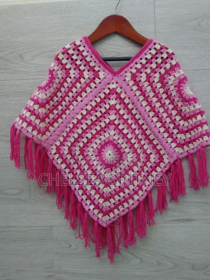Warm Handmade Quality Crotchet Poncho