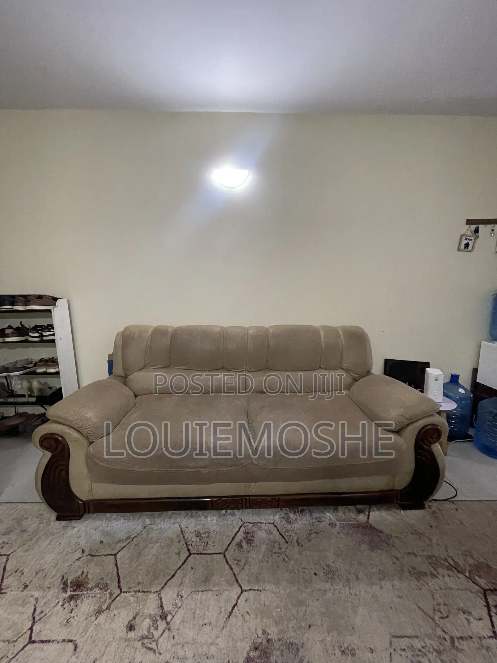 5 Seater Leather Sofa Set