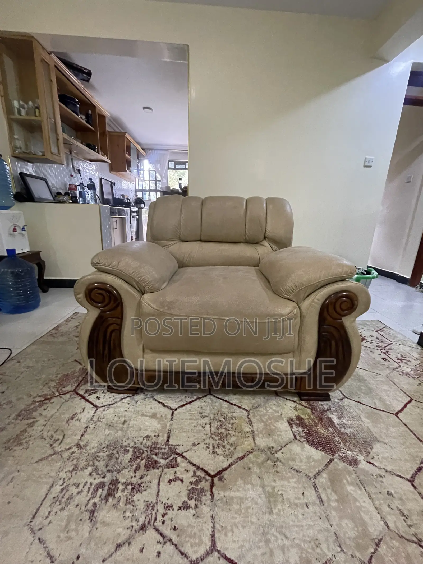 5 Seater Leather Sofa Set