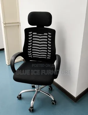 Executive High Back Office Chair With a Headset