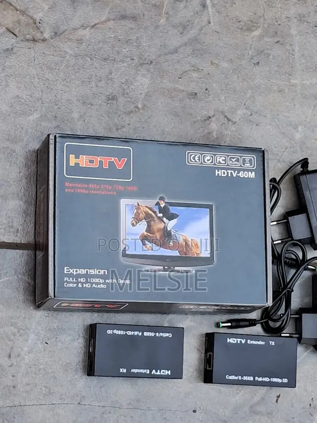 60m Hdmi Extender Over Lan Cable Full Hd 1080p