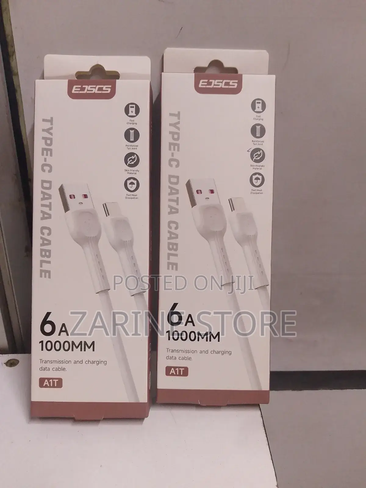 Type C Data Cable 1 Metre Long Fast Charging 6A Ejscs Cable