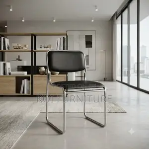 Office Chair; Catalina Bow-Shaped Ergonomic Leather Chair