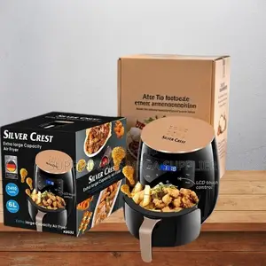 User-Friendly Silver Crest 4/5/6/8l Touch Screen Digital Air Fryer