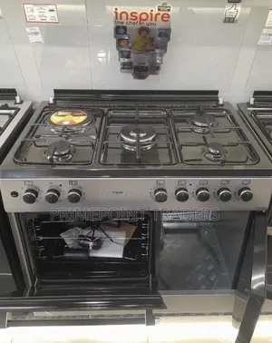 Mika 60×90 Silver Standing Cooker With 4 Gas Pool Jet Burners, Rapid