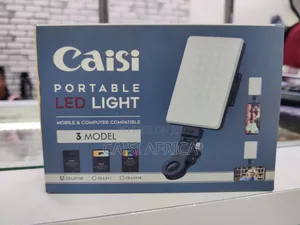 Caisi Rechargeable Selfie LED Clip Light – Adjustable Color Temp