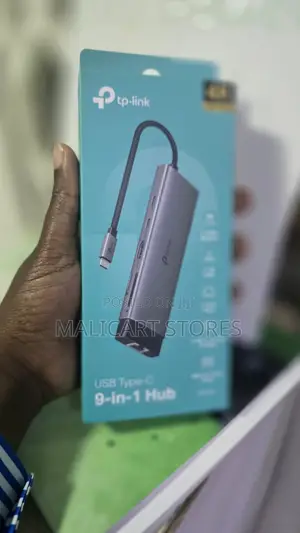 TP-Link -TL-UH6120C- 9 Port Hub - USB Type C to RJ 45