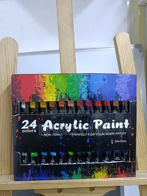 Acrylic Paint Premium 24 Colour Acrylic Paint Set for Canvas Art
