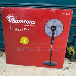 Ramtons RM/572 - Black Econo Standing Fan - 3 Speed - Black