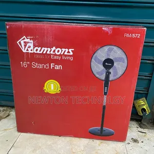 Ramtons RM/572 - Black Econo Standing Fan - 3 Speed - Black