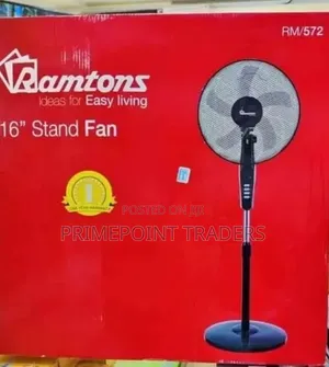 Ramtons Standing Fan Adjustable Height Wide Oscillation for Better