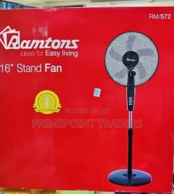 Ramtons Standing Fan Adjustable Height Wide Oscillation for Better