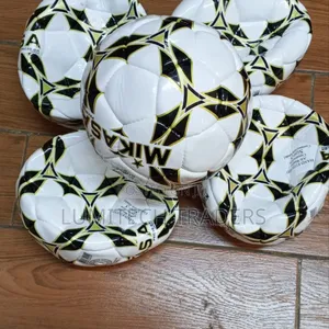 Mikasa Orginal Size 5 Soccer Ball Black,Gold White Football