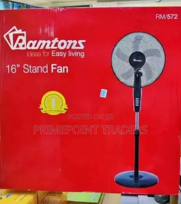 Ramtons Standing Fan Stylish, Durable Energy-Efficient Stand Fan