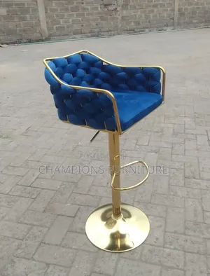 Braided Velvet Bar Stool