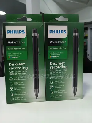 Philips VoiceTracer DVT1600 Audio Recorder Pen 32GB Built-in Memory