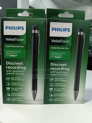 Philips DVT1600 VoiceTracer Pen Audio Recorder.