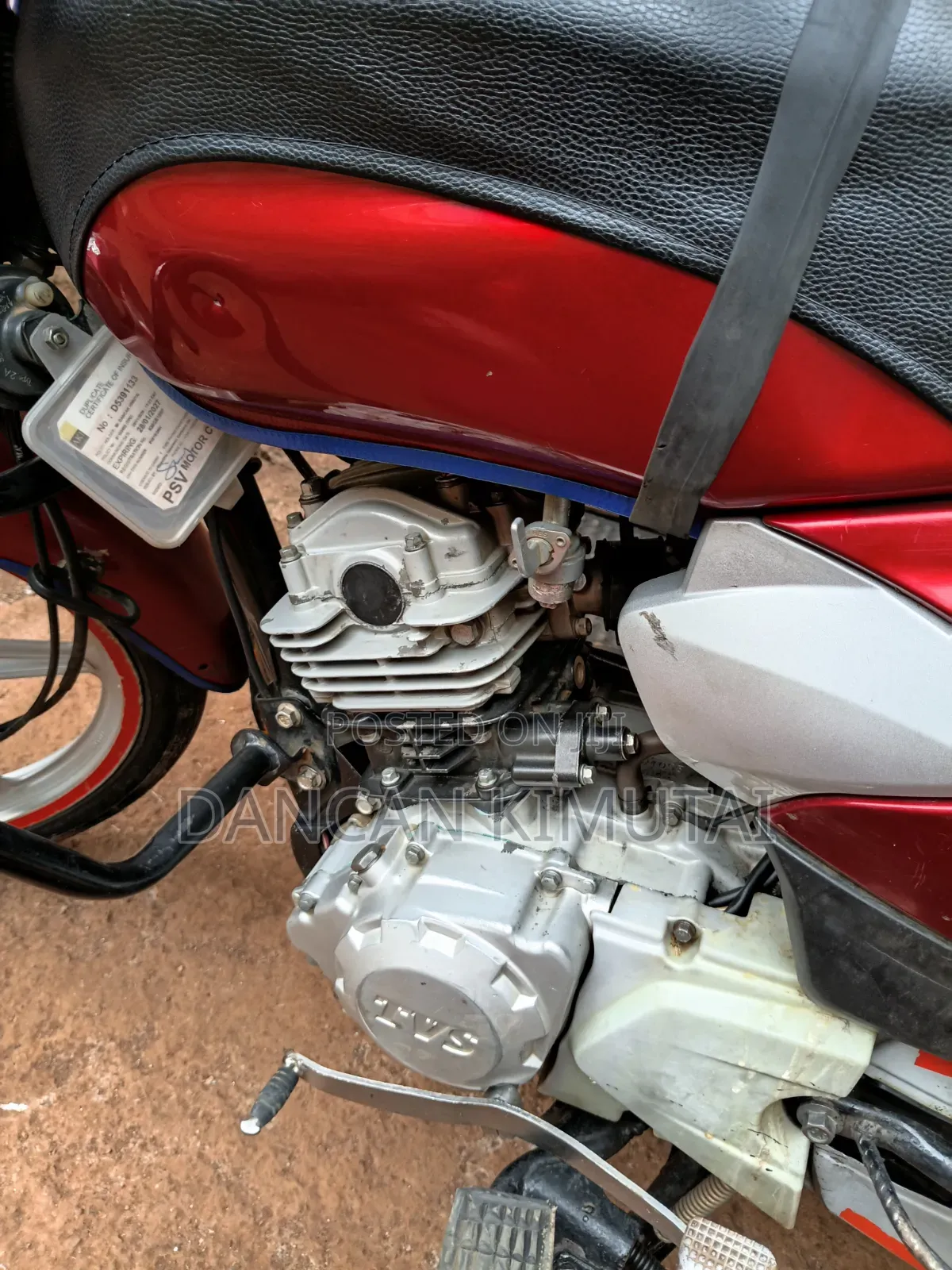 TVS HLX Plus ES 2021 Red