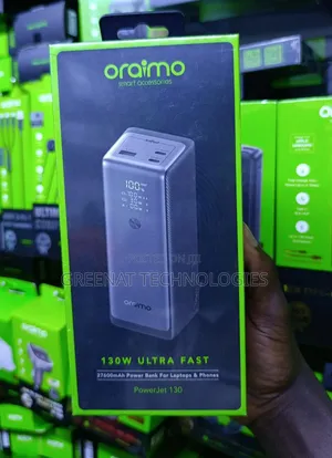 Oraimo PowerJet 130
 Laptop Charging 130W Ultra Fast Charging