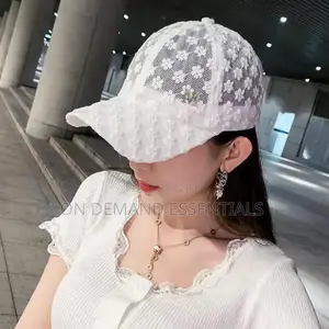 Lace Flower Thin Baseball Cap Female Spring and Summer Sunscreen