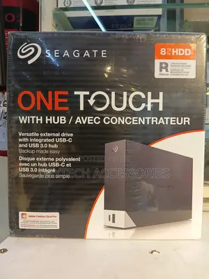 Seagate One Touch Hub External Hard Drive With a Capacity of 8TB.