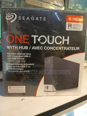 Seagate One Touch 8 TB Hub Desktop External Hard Drive USB-C USB 3.0