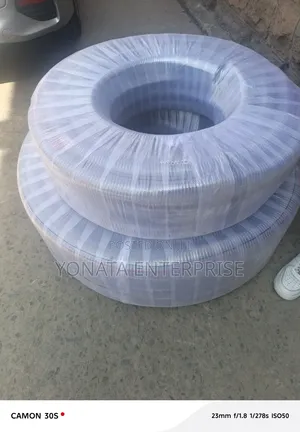 Heavy Duty 3" Clear Wired Hose 30M Roll