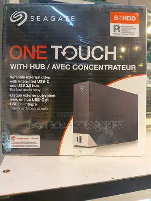 This Is a Seagate One Touch Hub 8TB External Hard Drive for Desktop.