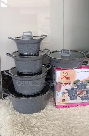 10 PC Granite Cookware Set/ 10 PC Bosch Non Stick Sufuria