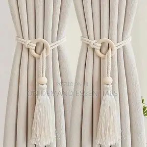 Set of 2 Curtain Tiebacks Curtains Holder Hand Woven