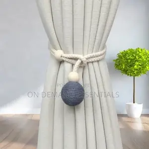 2pcs Nordic Style Cotton Rope Curtain Tiebacks