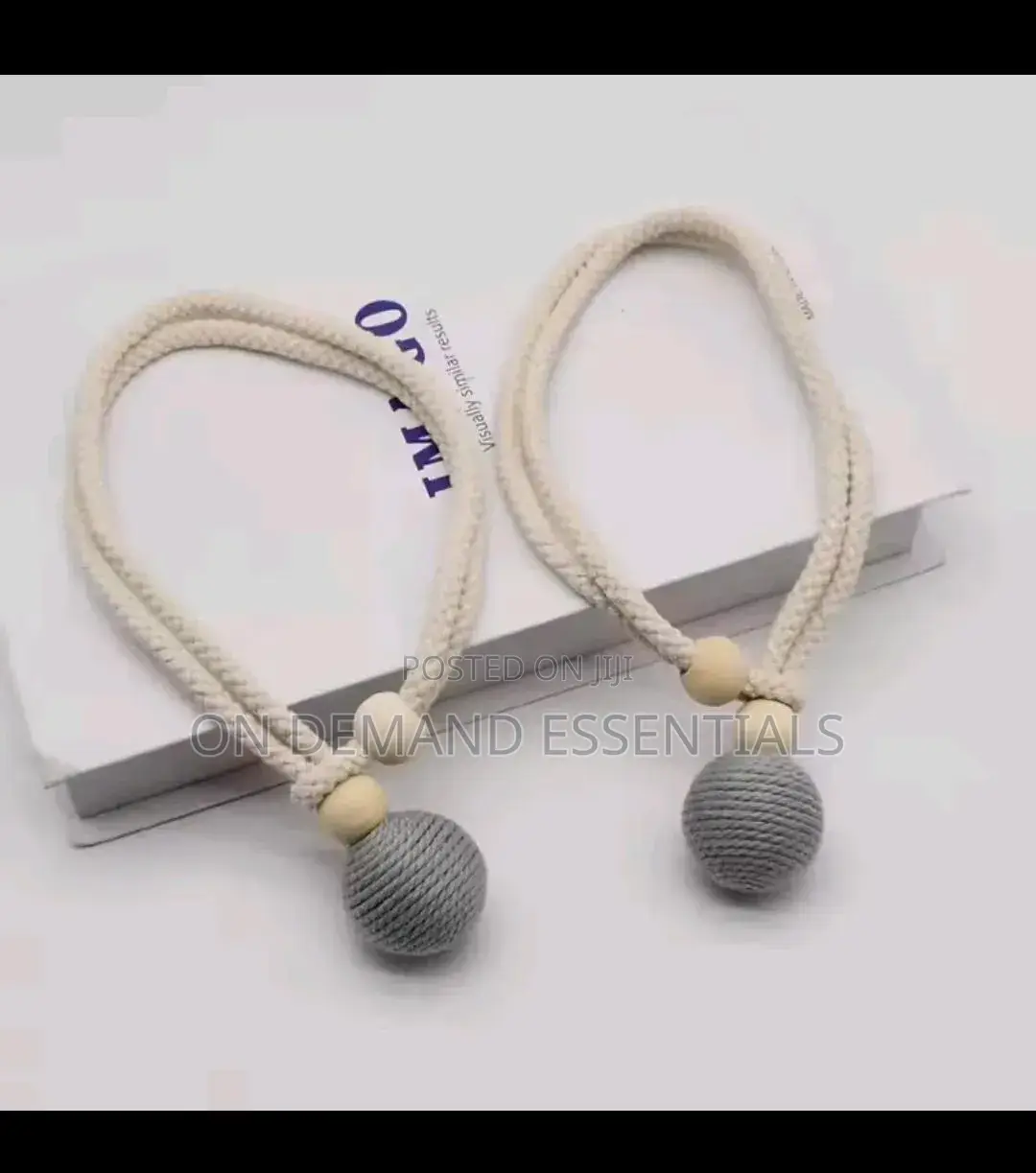 2pcs Nordic Style Cotton Rope Curtain Tiebacks