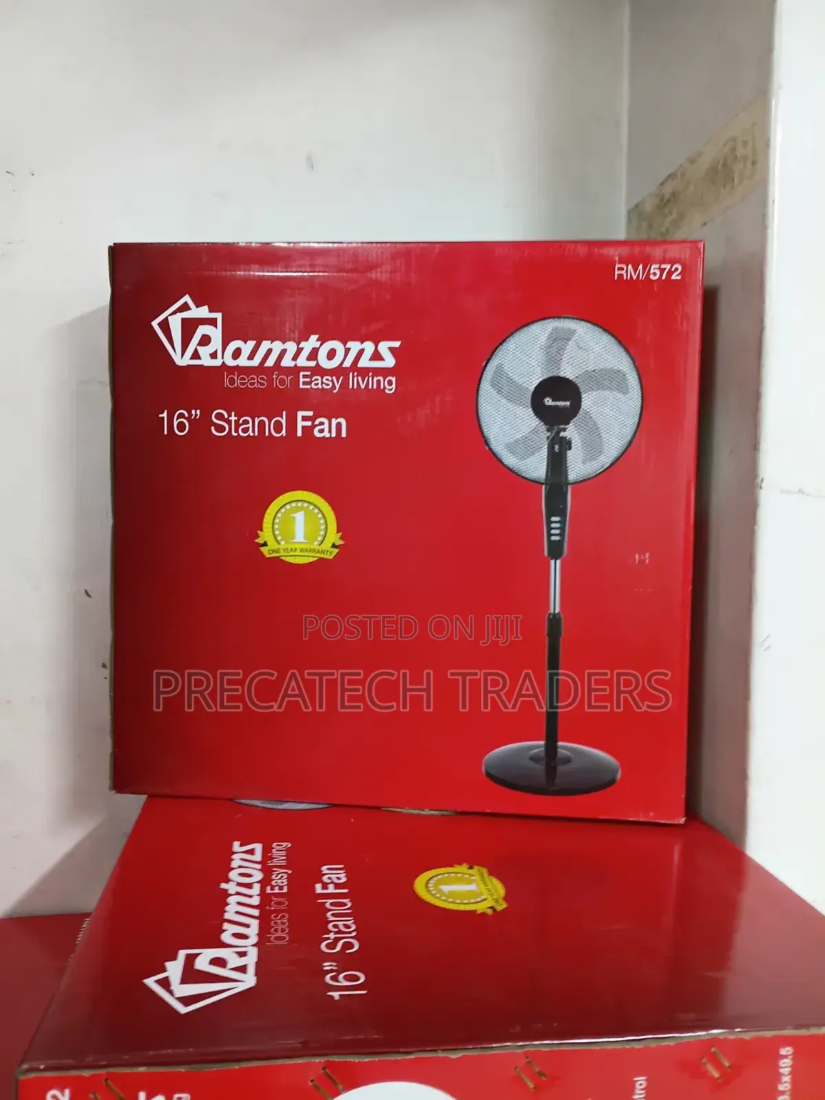 Ramtons 16" Adjustable Standing Fan – RM/572