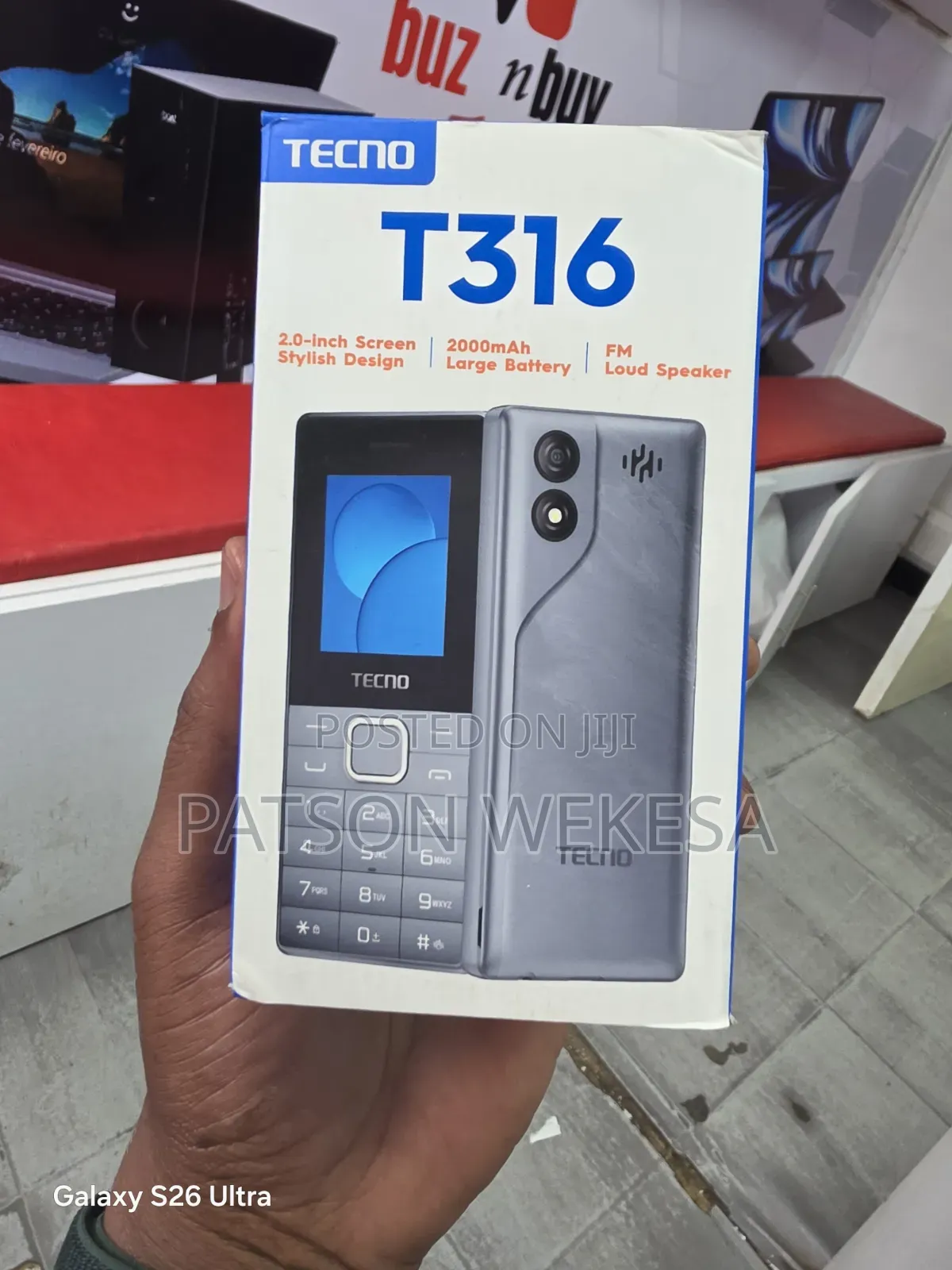 New Tecno T316 Black