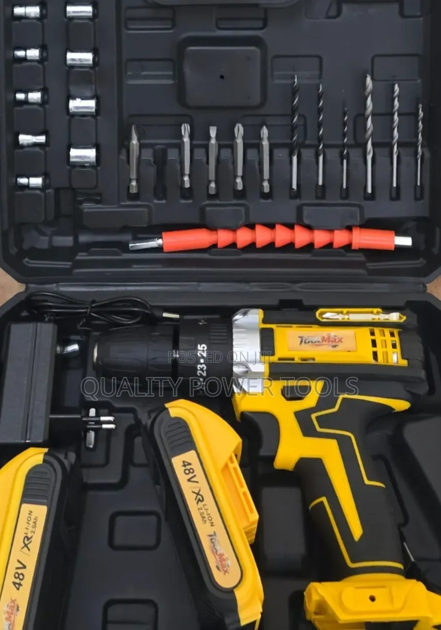 ToolMax 48V Max XR Cordless Drill Driver Kit.