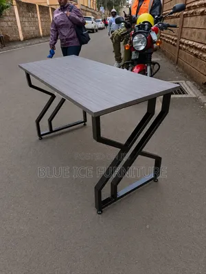 Black Metallic Computer Desk