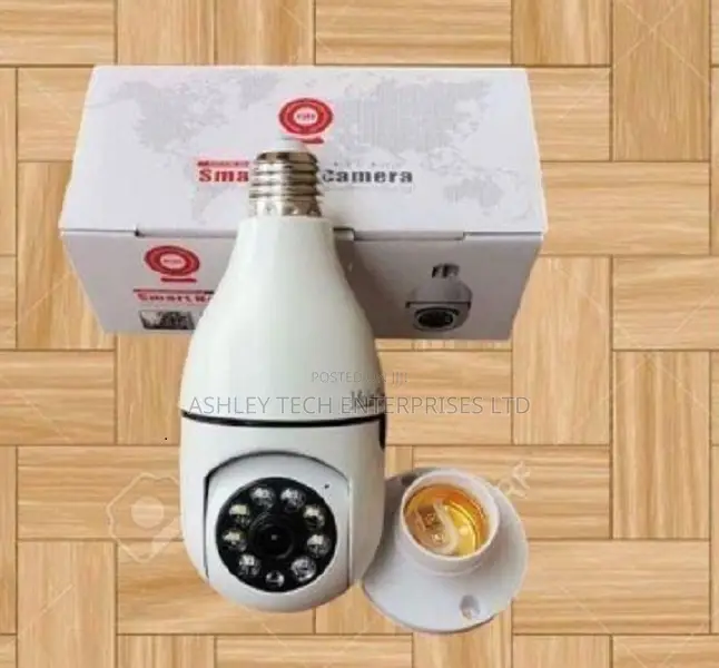 Wifi Enabled Single Lens Bulb Camera With V380 Pro App~~