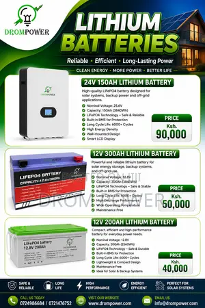 12v 200ah/300ah Lithium Batteries