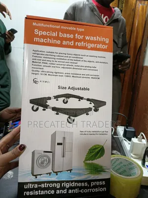 Adjustable Washing Machine Refrigerator Stand With Wheels