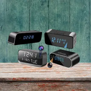 Crystal-Clear Ultra HD WiFi Alarm Table Clock Hidden Spy Camera