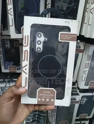 Samsung Galaxy A15 Smooth Matte Translucent Black Backing Case