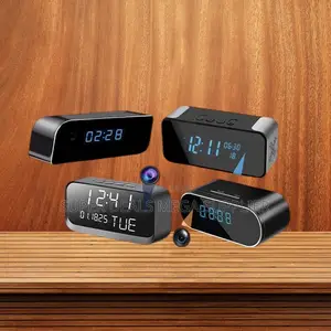 Home-Friendly Ultra HD WiFi Alarm Table Clock Hidden Spy Camera