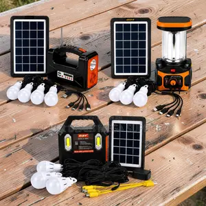 Home Lighting DAT Solar Lighting System Kits With Rechargeable Battery