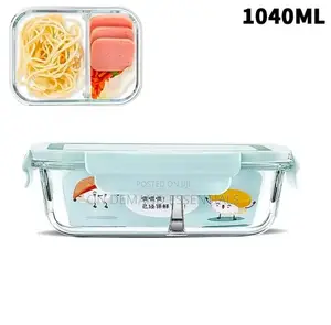 1040ml 1pc Partitioned Food Storage Container With the Lid
